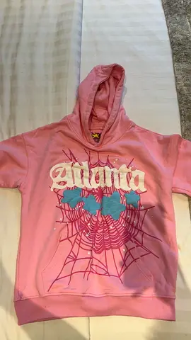 Spider hoodie pink