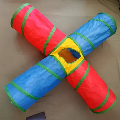 4-Way Cat Tunnel Toy with Carry Bag 🐾 (Al Ain / Dubai)