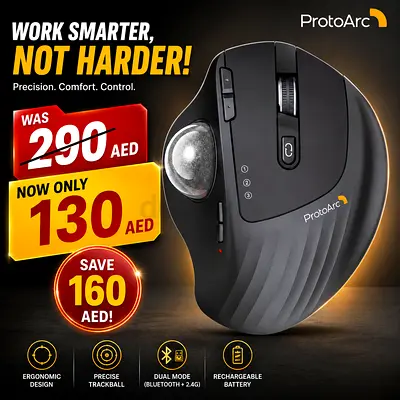 ProtoArc Wireless Trackball Mouse, EM01 NL