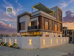 A luxurious six-bedroom villa spread over two floors with a rooftop terrace, located in a prime loca