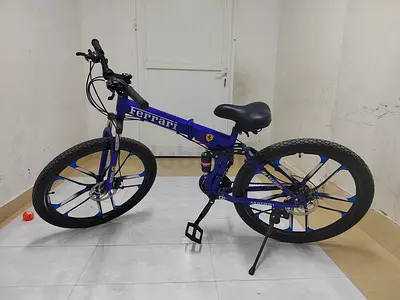 Used Ferrari-branded Mountain Bike – 26-inch, Folding Frame, Good Condition