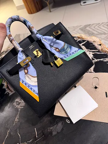 Birkin 25 Black Epsom 1:1 Exceptional Quality