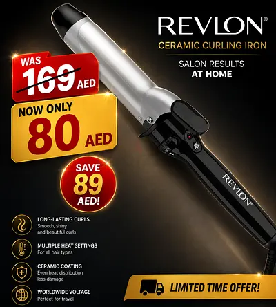 Revlon Perfect Heat Triple Ceramic Curling Iron | For Silky Smooth Loose Curls (1-1/2 in)