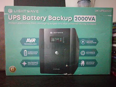 LIGHTWAVE UPS BATTERY BACKUP 2000VA FOR CCTV (NEW)