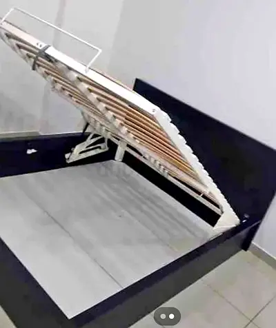 Ikea hydraulic bed frame With IKEA mattress king size