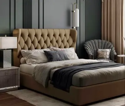 New Luxury King size 180x200 Bed included spring Matress 22 cm thikniss Available