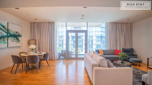 Spacious 1BR | Fully Furnished | Ain Dubai & Marina Views