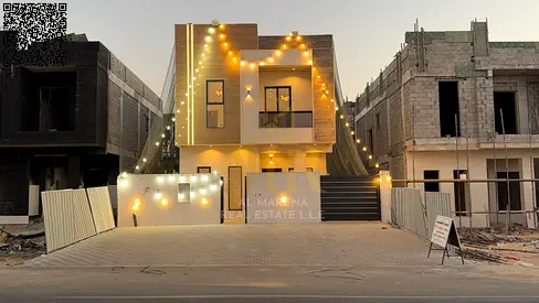 فيلا بسعر شامل رسوم التسجيل والتمليك على الشارع الرئيسي جاهزة للسكن بخصم خاص للكاش في أرقي مناطق عجمان تملك حر لجميع الجنسيات..