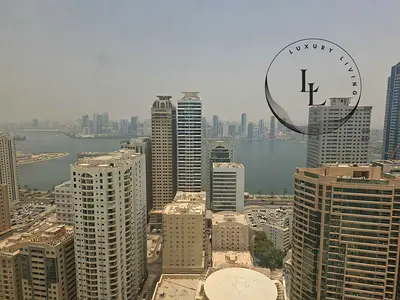 PARKING FREE SEA VIEW 2 BHK JUST 55K MAIDROOM ALL MASTER ROOMS GYM FREE NEAR QASBA CANAL