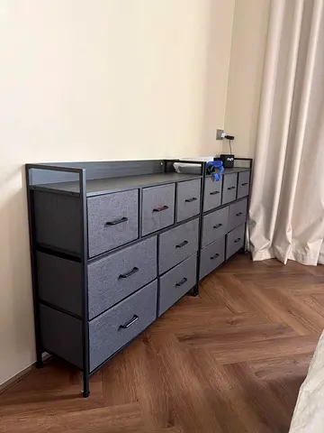 6 -drawer Fabric Storage Unit with Metal Frame (Grey) SONGMICS - Price for 1 piece!