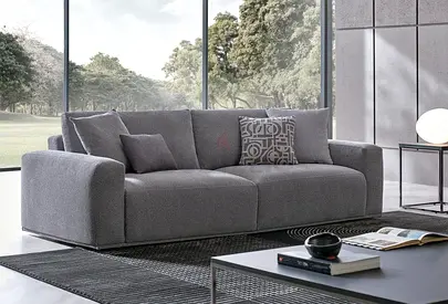 Enza Home Melbourne 3 Seater Sofa | European Design | Goose Down Comfort | Brand New Dubai