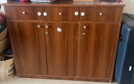 Storage cupboard with drawers