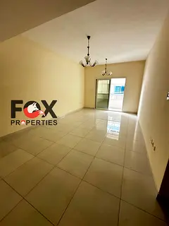 1BR for annual rent in, Rashidiya, Ajman. 2 baths, balcony, built-in wardrobes, free parking,