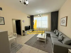 Luxury apartment, second occupancy, one bedroom, living room with balcony. Ajman, Al Jurf complex. f