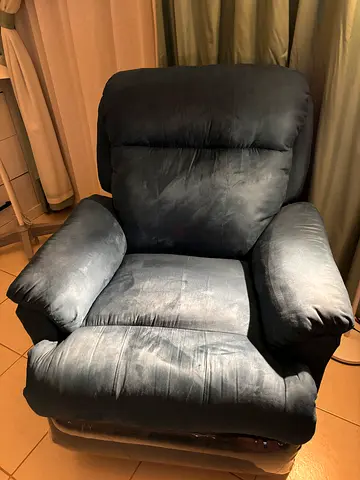 Blue Recliner Armchair in Excellent Condition