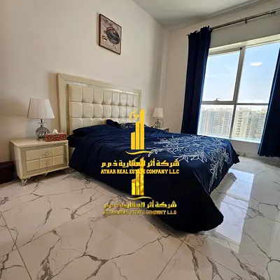 Fully furnished one-bedroom apartment with a hall, with open view, including all services, with a gym, swimming pool, and private parking.