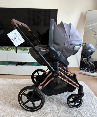 Cybex E Priam frame with car seat cybex