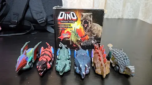 Dinosaur toy cars