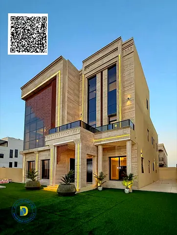 Luxury villa for sale in Al-Aliya, 6 bedrooms, swimming pool and roof, at an attractive price