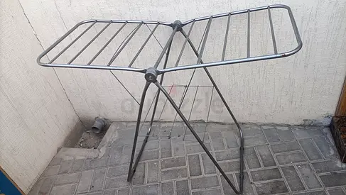 Clothes drying foldable outside and inside body steel