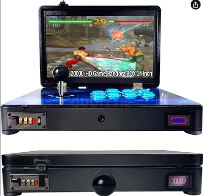 Pandora Arcade Metal Box: +5000 games, Portable Player 14 Inch