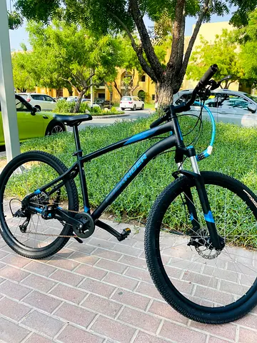 Bicycle : ROCKRIDER 27.5 Touring Mountain Bike ST 120 Black/Blue
