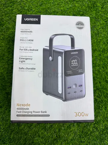 UGreen Power Bank 48000mAh 300W Fast Charging USB-C Digital Display Grey PB770-25286