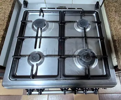Used 4-Burner Gas Stove Hob - Stainless Steel