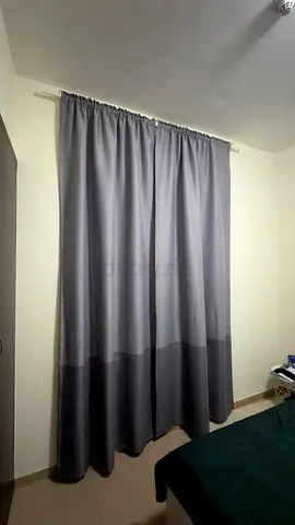 Grey blackout curtains - 1 panel, good condition