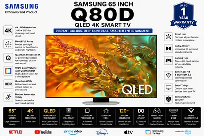 Samsung 65 Q80D QLED 4K Smart TV