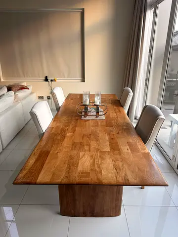 Reduced - Beautiful Marina Home yachting Dining Table with Natural Finish - Seats 8