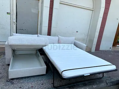 Ikea vimle beige color lshape sofabed with storage space