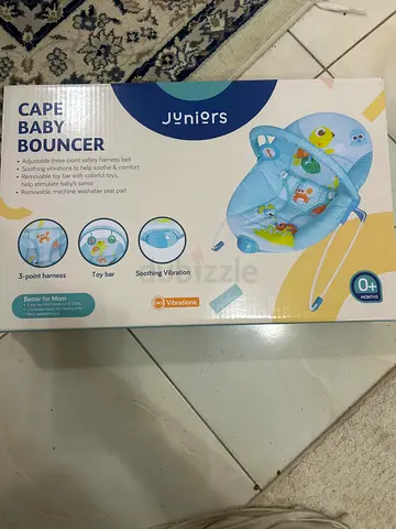 Baby bouncer Juniors Cape Baby Bouncer - Light Blue (Like New, Boxed)