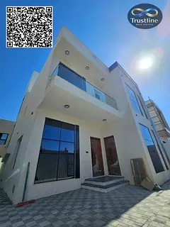 Villa for sale in Al Zahia, Ajman; first-time occupancy, high-quality finishes.