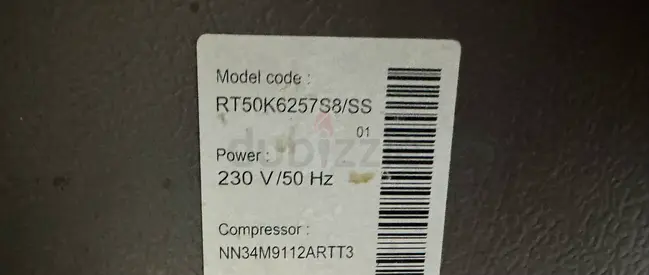 Samsung RT50K6257S8/SS Refrigerator Twin Cooling Plus™ Top Mount Freezer, 500L, Good Condition