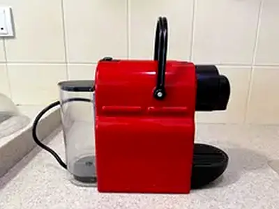 Compact Red Capsule Coffee Machine - Good Working Condition