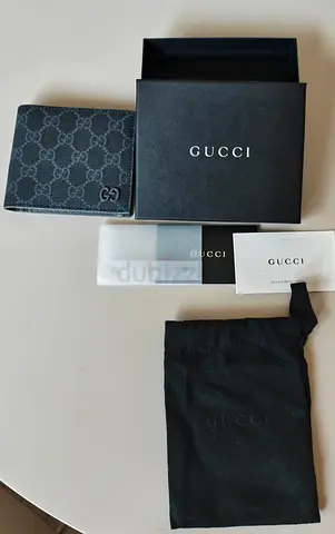 Brand New Gucci - Mens Grey Interior GG Coin Wallet