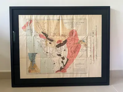 North Western Arabia and Nejd Map 1884