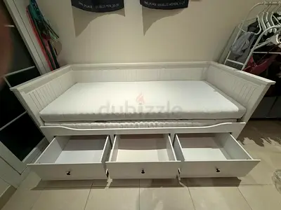 IKEA hemnes daybed frame with two IKEA mattress  Available in excellent condition  Size 80_200cm the