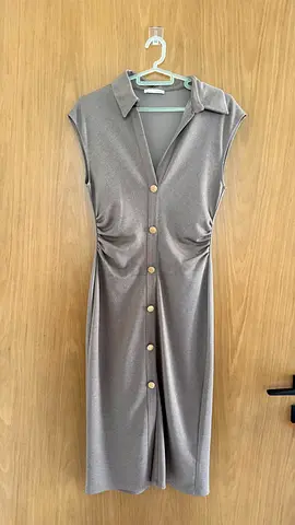 Zara shirt beige dress