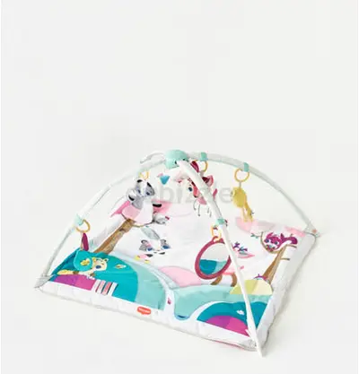 Baby Play Mat with Hanging Activity Toys - Soft Gym Mat