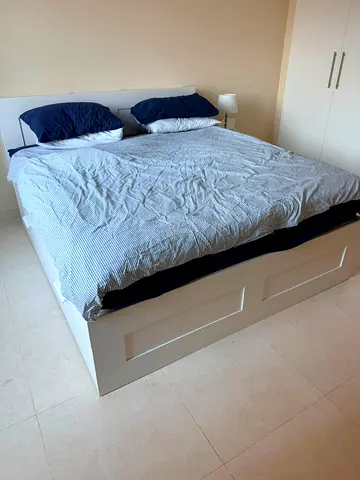 King size storage bed