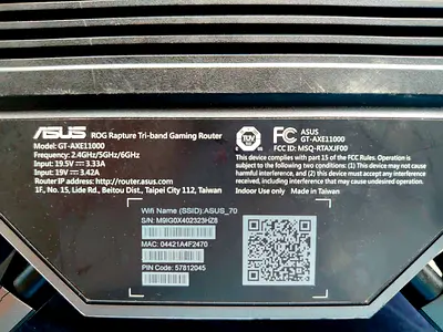 ASUS ROG Rapture GT-AXE11000 Tri-band Gaming Router - Good Condition