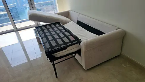 Ikea gronlid L shape sofa bed with mattress