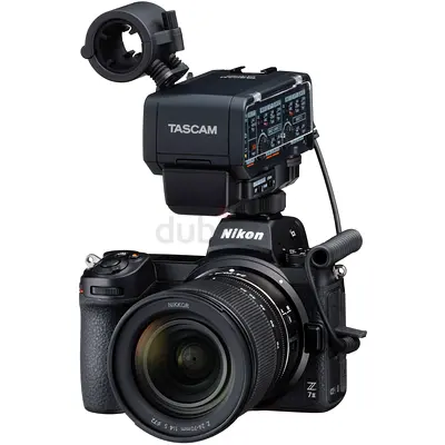 TASCAM CA-XLR2d-AN XLR Microphone Adapter Kit for Cameras (3.5mm Analog)