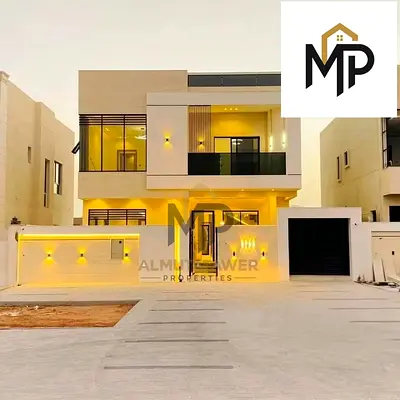 Luxury villa for sale in Al Zahiyah area, Ajman, next to Al Qabail Mall and near the mosque, price