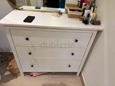 IKEA HEMNES Chest of 3 Drawers White Stain
