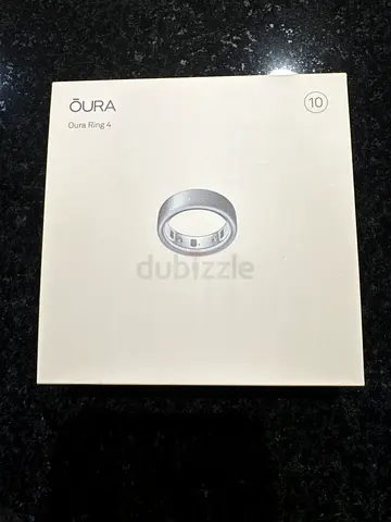 Oura Ring 4 - Brushed Silver - Size 10