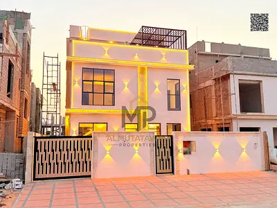 فيلا فاخرة بمسبح للبيع في الحليو 1 – عجمان | 5 غرف ماستر + رووف | السعر شامل رسوم التسجيل والتملك!