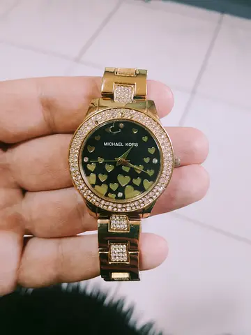 Michael Kors Gold-tone Womens Watch with Heart Dial